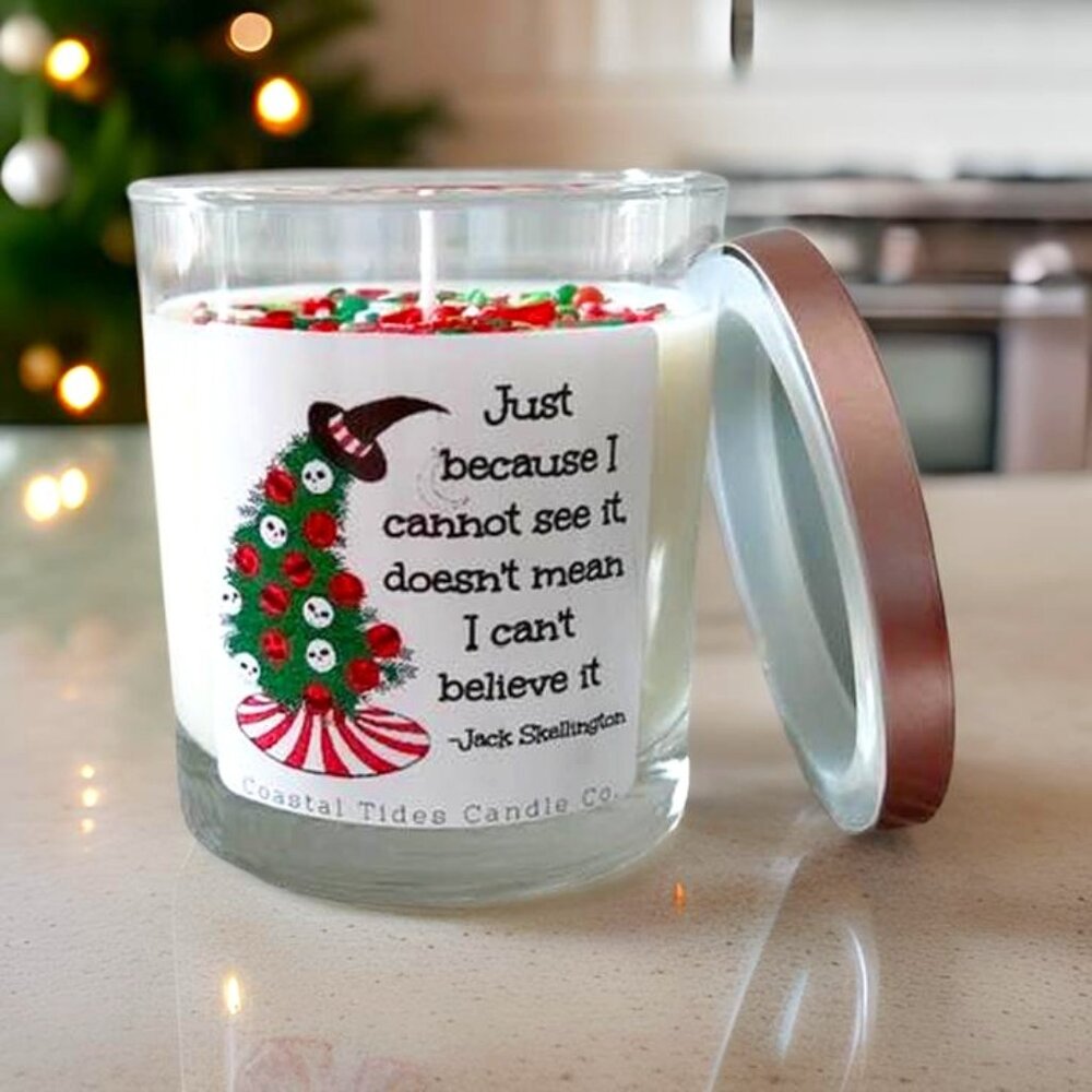 NEW Nightmare Before Christmas Quote Candle | 12 Ounce Jar | Pure Soy Candle